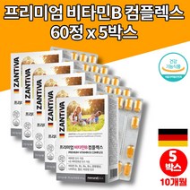 비타민 b b2 b6 b7 b12 컴플렉스 티아민 리보플라빈 thiamine folic acid 비타민비 나이아신 엽산 정, 5박스