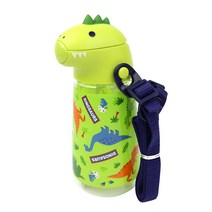 스케이터 공룡 페이스 빨대물통 PSHC4DK, 420ml, 1개