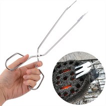 베스트 올 종암점 포크형 숯집게 캠핑용품 바베큐치킨 롱 요리도구 집게 (6948566), 사이즈, 기본
