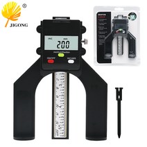 목공 높이 측정기 전자 디지털 디스플레이 게이지 미터 DIY 테이블 톱 깊이 톱날 밀링 커터 눈금자, 0~80mm 깊이 눈금자