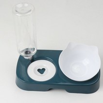 자동 Pet Cat Bowl Automatic Feeder 2-in-1 Dog Food With Water Fountain Double Drinking Raised Stand Di, [14] 14