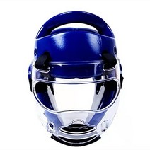 전문 킥 복싱 산다 Mma 헤드 수호자 MMA 헬멧 무에타이 타이어 태권도 가라데 가드 WTF 킥복싱 스키 스노우 보드 헬멧, XL above 180cm, 04 Blue Helmet Set