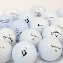 로스트볼 브랜드 혼합 A등급 20알 공장직판 골프공, 화이트, 1세트