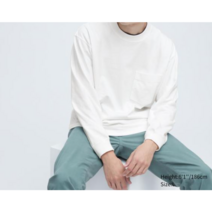 [국내매장판] 유니클로 워시코튼크루넥T 긴팔 국내배송