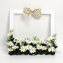 포유더샵 납골당장식 리스 조화 납골당 장식, 구절초데이지장식2 틀사이즈(22x22)