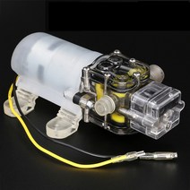 1마력모터 수중펌프 양수기12V 24V 60W 크리스탈 투명 세차 마이크로 다이어프램 주파수 변환 워터 펌프, 02 24V