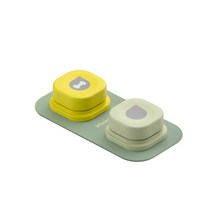 강아지 겨울 가을 옷 패딩 MEWOOFUN 단추 레코드 말하는 애완 동물 커뮤니케이션 보컬 트레이닝 인터랙티브 장난감 벨 링거 패드 스티커 포함 사용하기 쉬움, 3.2 packs