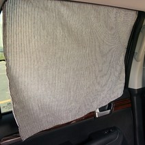 우리앤데코 데코라인 차량용 햇빛가리개 자석, 그레이 스트라이프, 4개