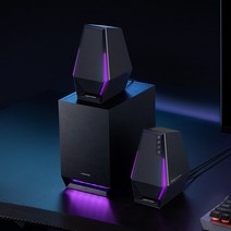 컴퓨터 가정용 EDIFIER g1500max 탁상 중저 게이밍스피커, T01-블랙업 대출력 율(고객상담 특혜를