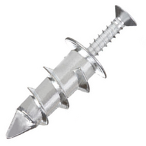 석고보드 칼블럭 천공 동공 앙카 칼부럭 24mm 10개, 실버