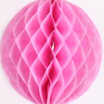 허니컴볼 25cm 핑크 파티룸 벽장식 포토존 단체 플라워샤워 재롱잔치 백일