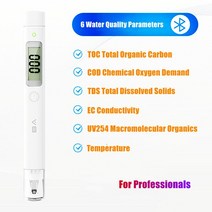 다중 스펙트럼 수질 검출기 펜 TOC COD TDS 블루투스 식수 테스터 수족관 분석기 PH 미터, 01 6 Parameters