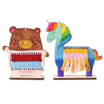 직조 위빙 판타지 장식 만들기 / diy 위빙틀 컬러링 직조기 직조틀, 곰(베어), 1개