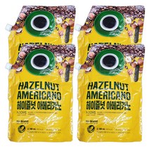 [퀴클리몰] 노브랜드 헤이즐넛 아메리카노 2100ml x 4개, 1개