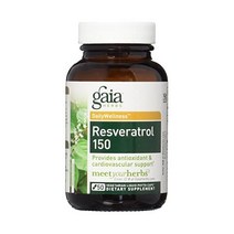 Gaia Herbs Resveratrol-150 Pro 레스베라트롤 50 캡슐