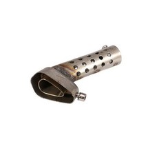 오토바이머플러 42mm 45mm 48mm 오토바이 배기 파이프 머플러 조정 가능한 db 킬러 배기 소음기 akrapovic ducati, 협력사, 은, 1개