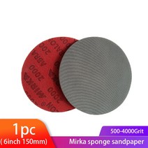 6 Inch Sanding Disc Sponge Mirka Abralon 150mm paper 180-4000 Grit Foam Hook [S00099361], 03-500 1 Piece-99361
