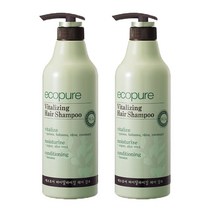 에코퓨어 바이탈라이징 헤어 샴푸 700ml, 2개