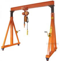 이동식 겐트리 호이스트 1톤 크레인 다목적 윈치, 0.5톤 1m 높이 1m 폭