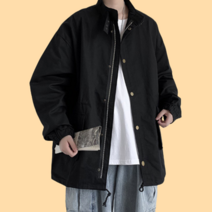 남성 봄 가을 야상 숏 자켓 카키 데일리 캐주얼 대학생 중학생