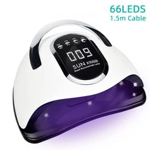 냉온풍 젤램프 셀프 네일 드라이어 매니큐어 네일샵 전문가용 건조기 66LED UV LED 램프 1.5M 케이블 라이트 젤 웨이브 폴리쉬 기계 아트 살롱, 02 Sun X10 Max, 1M AU plug