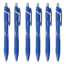 유니볼 제트스트림 볼펜 6개 SXN-150-07, 0.7mm 6개(청6)