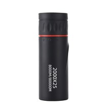 단안 저조도 망원경 야간 투시경 HD 고출력 휴대용 소형 포켓 콘서트 야외 보기, 일반100 X25 싱글   가방