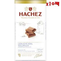 Hachez Liebliche Edel Vollmilch 하세스 마일드 홀 밀크 초콜릿 100g 10팩