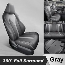 보트커버 자동차 좌석 커버 특정 사용자 정의 도요타 CH-R 전체 전면 및 후면 세트 내구성 품질 인공 가죽, 05 Standard Gray