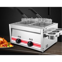 업소용 튀김기 가스 전기 치킨 돈까스 통닭 오뎅, [가스 럭셔리모델] 튀김기+면요리기