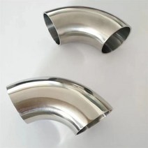 51mm 57mm 63mm 76mm od 위생 맞대기 용접 90도 벤드 파이프 304 스테인레스 스틸 자동차 배기 파이프 머플러 용접 파이프 주름관 유공관, 70mm