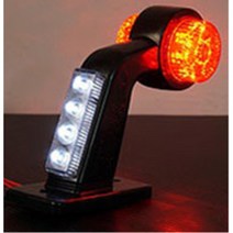 화물차 트레일러 차폭등 후미등 12V 스카니아 라이노 대형차 공사차량 5톤구형 덤프 양면등 특장차 탑차 사이드램프 츄레라 1톤 볼보 현대 코너등, 레드