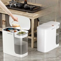 건습식 분리 쓰레기통 음료 버리기 커피 차 찌꺼기, (차통)x2 건식 및 습식 분리