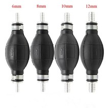 681012mm 핸드 연료 펌프 라인 고무 알루미늄 핸드 프라이머 전구 디젤 오일 가솔린 수동 전송 펌프 자동차 보트 선외, 12mmdia 147mm길이