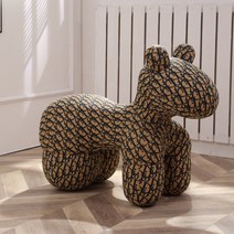 나혼산 쌈디의자 캐시미어 포니체어 강아지 거실 쇼파 인테리어 쌈디 기린의자 말의자 쿠션 인형 노란의자 포인트의자 리모델링, 01. 패턴, 1개