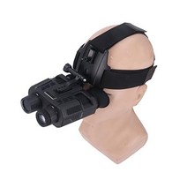 PUSOKEI 푸소케이 야간 시력 고글 1080P 헤드 마운트 쌍안경 대형 시야 화면 4배 확대 광학 줌 시스템 성인용 블랙 화이트 단안