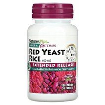 네이처스플러스 홍국 Herbal Actives Red Yeast Rice 600mg 30정 누룩곰팡이