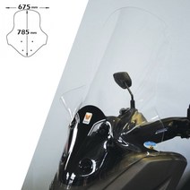 야마하 NMAX 125/155 15년부터 20년 78.5cm 이소타 윈드스크린+브라켓