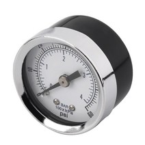 압력게이지 에어밸브 183939 npt 공기 압축기 유압 0-60psi 백 마운트 판매, 없음