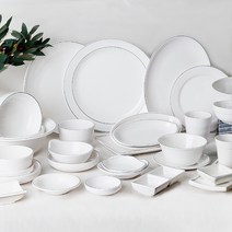 라인 멜라민 업소용 식당 포장마차 분식 접시 그릇, 1-라인 도자기구프 3반