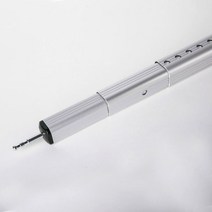 사각 슬라이드 알루미늄 폴대 슬라이딩 업라이트폴, 보조(2단), 1개