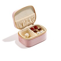 주얼리박스 여성용 쥬얼리 상자 유럽 스타일 공주 대용량 빨간 귀걸이 손 보관함