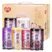 kirahosi 키라호시 중국식품 보물 죽 검은 쌀 코코넛 밀크 레드 콩 옥수수 보라색 쌀 280G * 12 캔 전체 상자 선물 상자 패스트 푸드 B1498N, 보여진 바와 같이, 참고 기본 혼합 모수