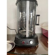 전기구이통닭 무연 전기바베큐 회전꼬치기계, 블랙 대형 로터리 오븐 무료 그릴 5 세트
