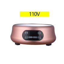 미니 일인용 110V/220V 전기 핫 플레이트 히터 스토브 차 메이커 스마트 티 삶은 물 다기능 난방로 1300W, 110V 골드