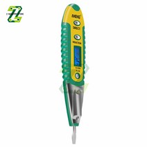 AC DC 12-250V LCD 디지털 디스플레이 전압 테스트 펜 전기 기사 Electroscope 비 접촉 안전 스크루 드라이, 02 green
