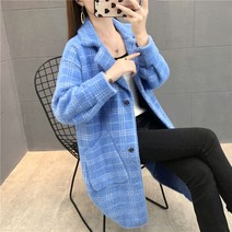 싱글 헤링본 여성 루즈핏롱코트 포켓 미들 맥시 테일러드 더플 하프 더블 하이넥