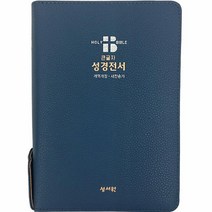 성서원 성경전서 (NKR73SB/개역개정/새찬송가/지퍼/색인/중/PU/네이비)