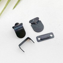헤세드 NEW) 간편 고정 후크 고리 마이깡 바지후크 치마후크(4쌍), 매트블랙
