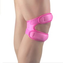 1pc 슬개골 압축 무릎 패드 탄성 통기성 스트랩 남성 여성 피트니스 러닝 스포츠 무릎 지지대 서포터 슬개골아대, 분홍색